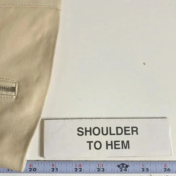 COLE HAAN Women's Jewel Neck Quilted Leather Jacket - Picture 12 of 14